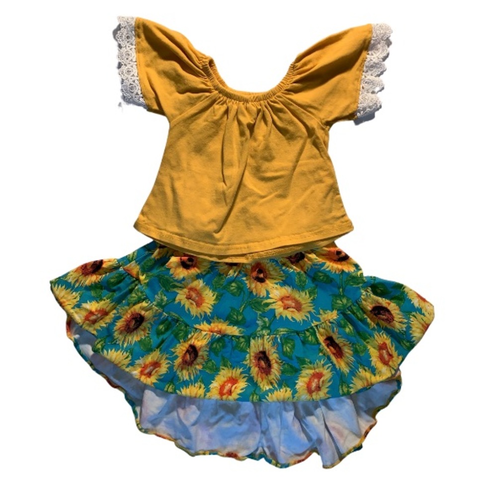 Sunflower skirt set